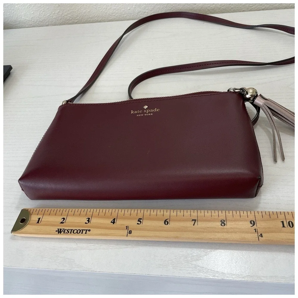 Kate Spade Ivy Street Amy‎ Purple Smooth Leather Crossbody WKRU4856